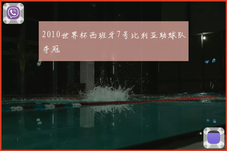 2010世界杯西班牙7号比利亚助球队夺冠