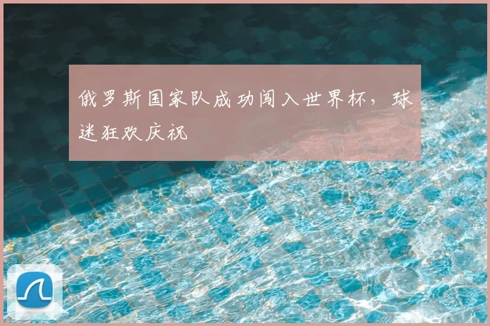 俄罗斯国家队成功闯入世界杯，球迷狂欢庆祝