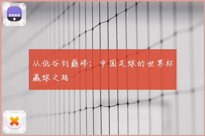 从低谷到巅峰:中国足球的世界杯赢球之路