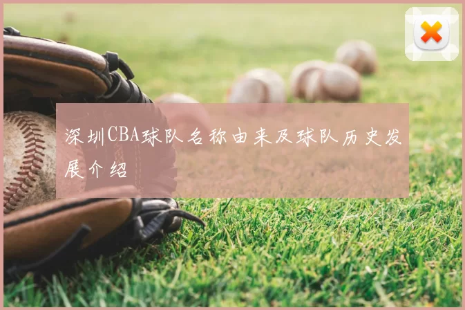 深圳CBA球队名称由来及球队历史发展介绍